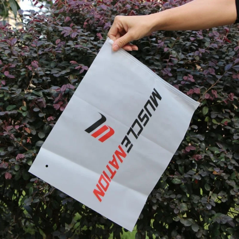 2025customized.Custom Transparent Reusable Poly Slider Zipper Plastic Frosted Scarf Towel Socks Packaging Bag with zip lock