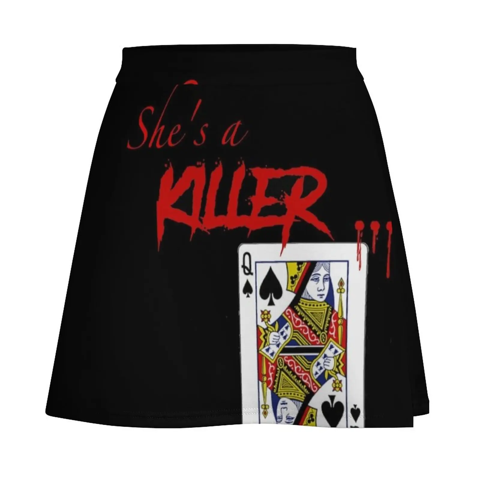 She's A Killer Queen Of Spades Mini Skirt summer clothes skirt women korean summer clothes korean ladies summer Mini Skirt