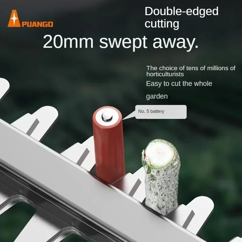 ماكينة تشذيب التحوط الكهربائية مع بطارية قابلة للشحن - أداة تشذيب الحدائق لقطع شجرة الشاي وتقليم الفروع أ