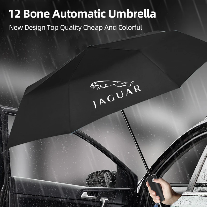 Car Accessories Portable Automatic Folding Sunshade Umbrella For Jaguar XF XJ XE S-Type F-Type X-Type F-Pace I-Pace E-Pace XFR