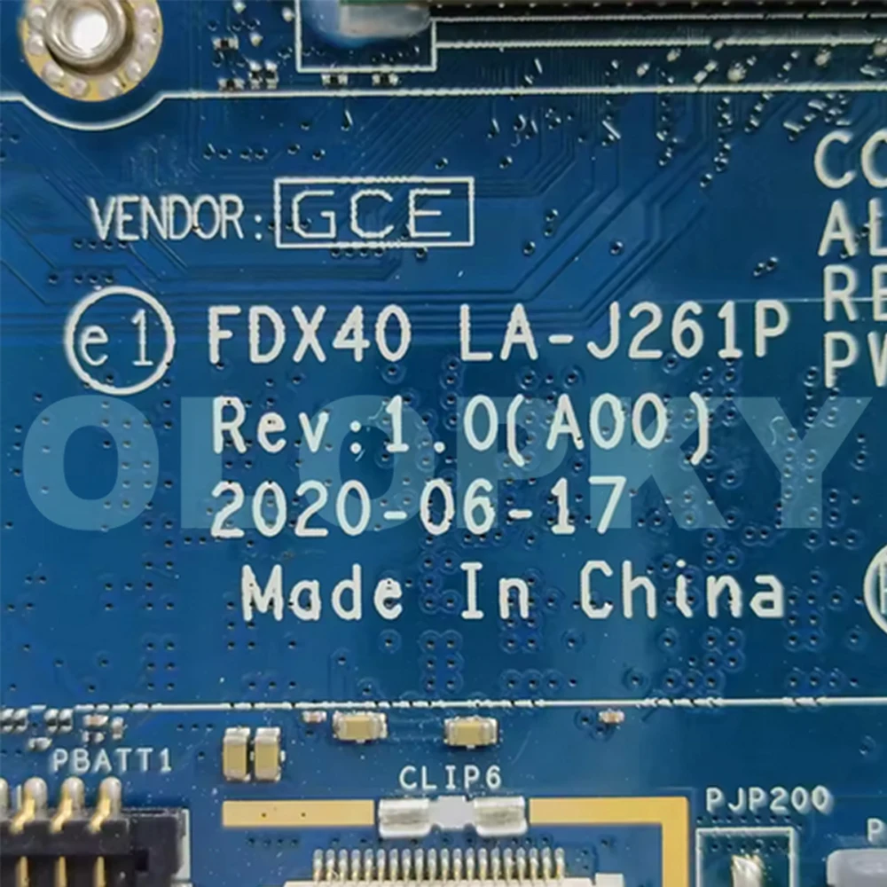 

CN-0GYV1X 09VWF8 00N7RN 0XFWR FDX40 LA-J261P i5-10210 i7-10610 CPU для материнской платы ноутбука Dell Latitude 7310 7410 8 ГБ/16 ГБ ОЗУ