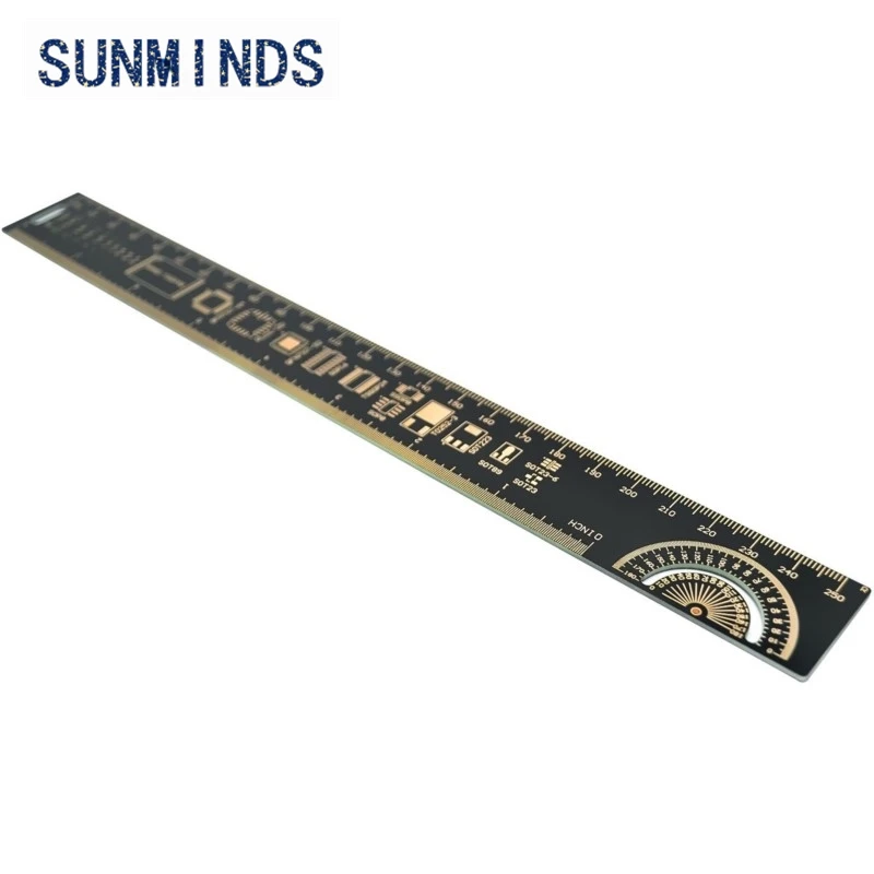 15cm 20cm 25cm 30cm Multifunctional PCB Ruler Measuring Tool Resistor Capacitor Chip IC SMD Diode Transistor Package 180 Degrees