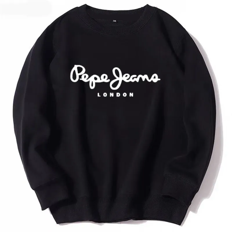 2026Autumn and winter men's round neck sportswear men's fashion casual sports round neck warm windproof pullover street clothing