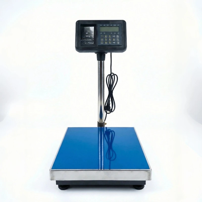 300Kg re-weighed label receipt printing mobile phone, can edit industrial high-precision electronic station scale