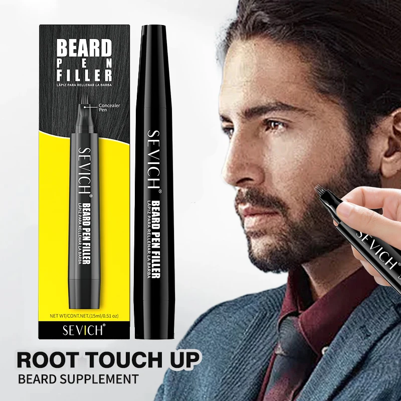 

Beard Filler Pen Men Beard Pencil Filler Color Dye Pen Waterproof Moustache Coloring Pen Beard Filling Enhancer Shaping Tool
