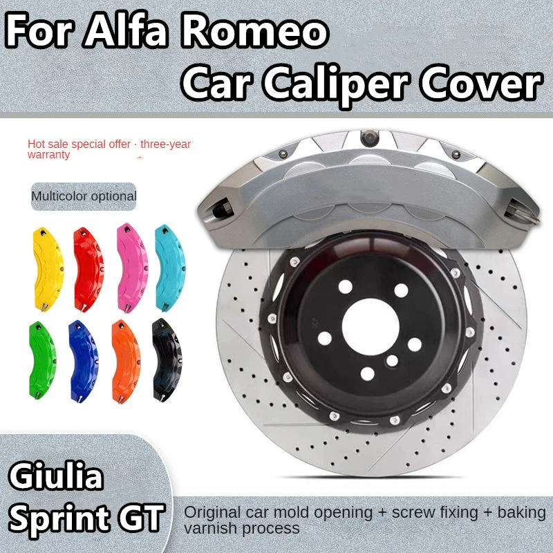 For Alfa Romeo Giulia Sprint GT Brake Caliper Cover Aluminum Alloy Front Rear Wheel Modification Kit