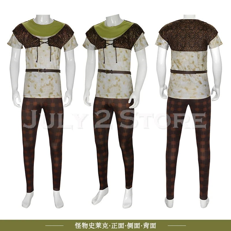 أزياء شريك فيونا التأثيرية قناع الوحش الأخضر قفازات زي حفلات الهالوين لعب الأدوار للنساء والرجال زوجين لعب الأدوار 2025