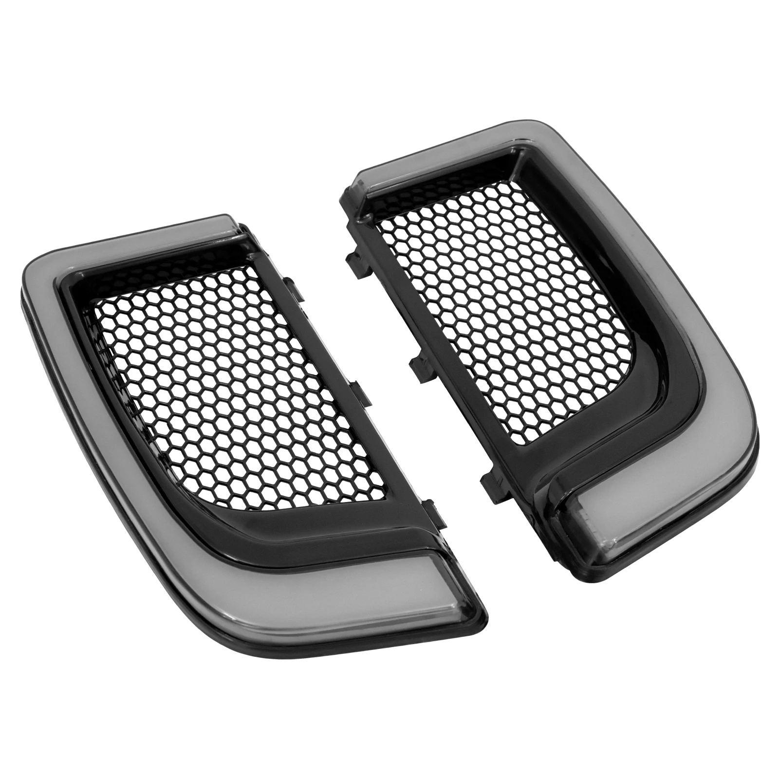 Luz LED de señal de giro para motocicleta, parrillas inferiores de carenado para Harley Touring Street Electra Glide Tri Glide FLHTKSE CVO Limited,