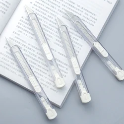 1pcs Transparent Utility Knife Portable Sharp Box Cutter Envelope Opener for Office Paper Cutting Art Knife School Stationery