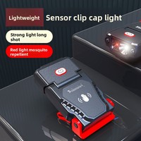 Ultra light sensing cap clip lamp head, wearable strong light outdoor ultra bright fishing light, portable waterproof, ultra lon