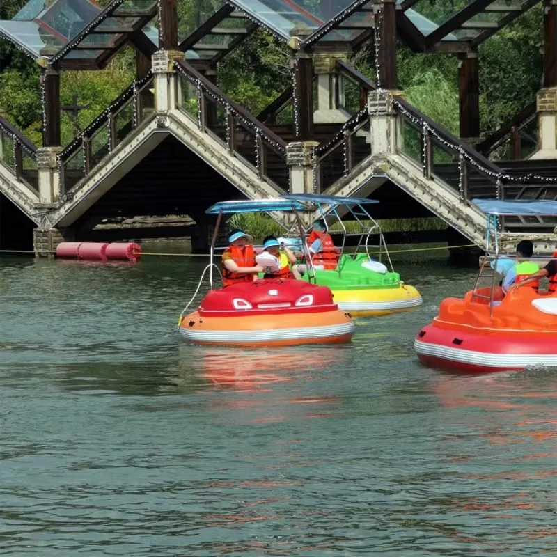 Direct Cheap Price Water Park Boat Scenic Spot Sightseeing Electric Bumper Boat With Electric Leisure Engine Motor