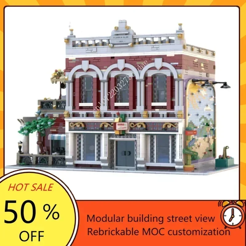 5397PCS Customized MOC Modular Osceola Lounge street view Model Custom Puzzle Adultren birthday toys Christmas gifts