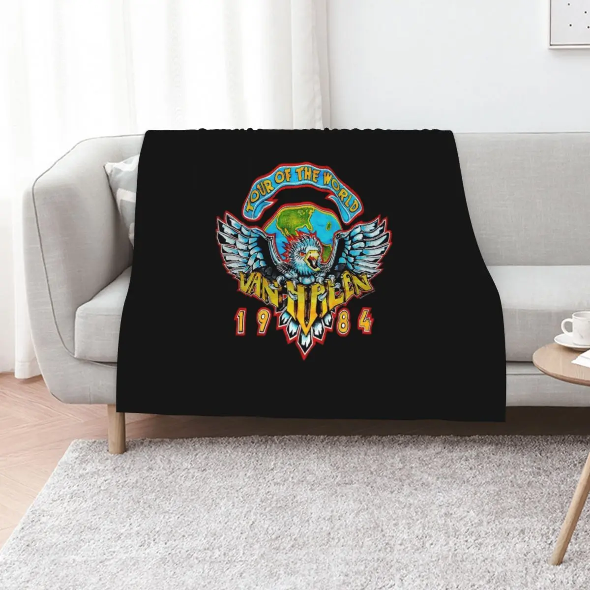 eagles van fly Throw Blanket Tourist Heavy Bed linens valentine gift ideas Sofa Quilt Large Blankets