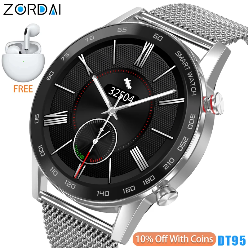 Zordai DT95 New Smart Watch Men Women Smartwatch For iPhone Samsung Xiaomi Huawei Heart Rate GPS Sport Fitness Waterproof IP68