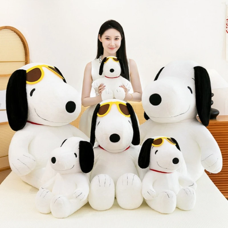 

20-60CM Big Size Sunglasses Snoo Plushies Cartoon Anime Peluche Kawaii Ornament Comfortable Soft Doll Children's Toy Gifts