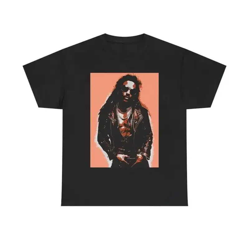 Lenny Kravitz Vintage Rock T Shirt 90s Style Retro Music Fan Gif