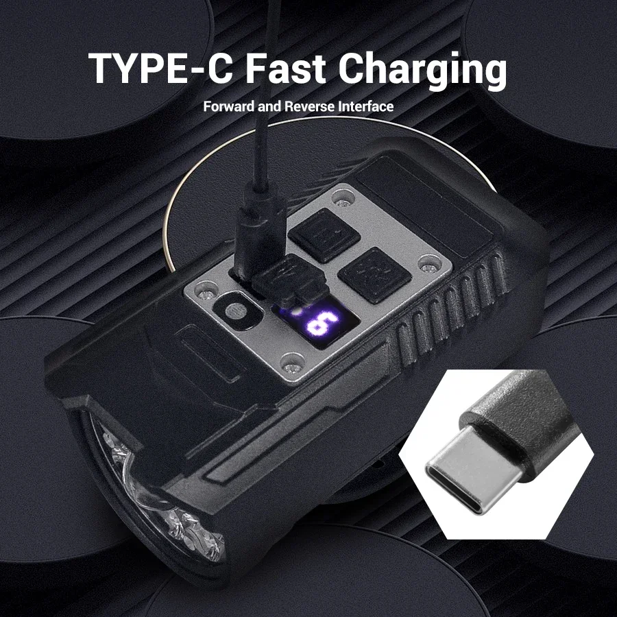 Cycling Light  Bright Bicycle Front/Tail Light Rechargeable Bike Headlight Waterproof Mountain Road Bike Flashlight Bicycle Lamp