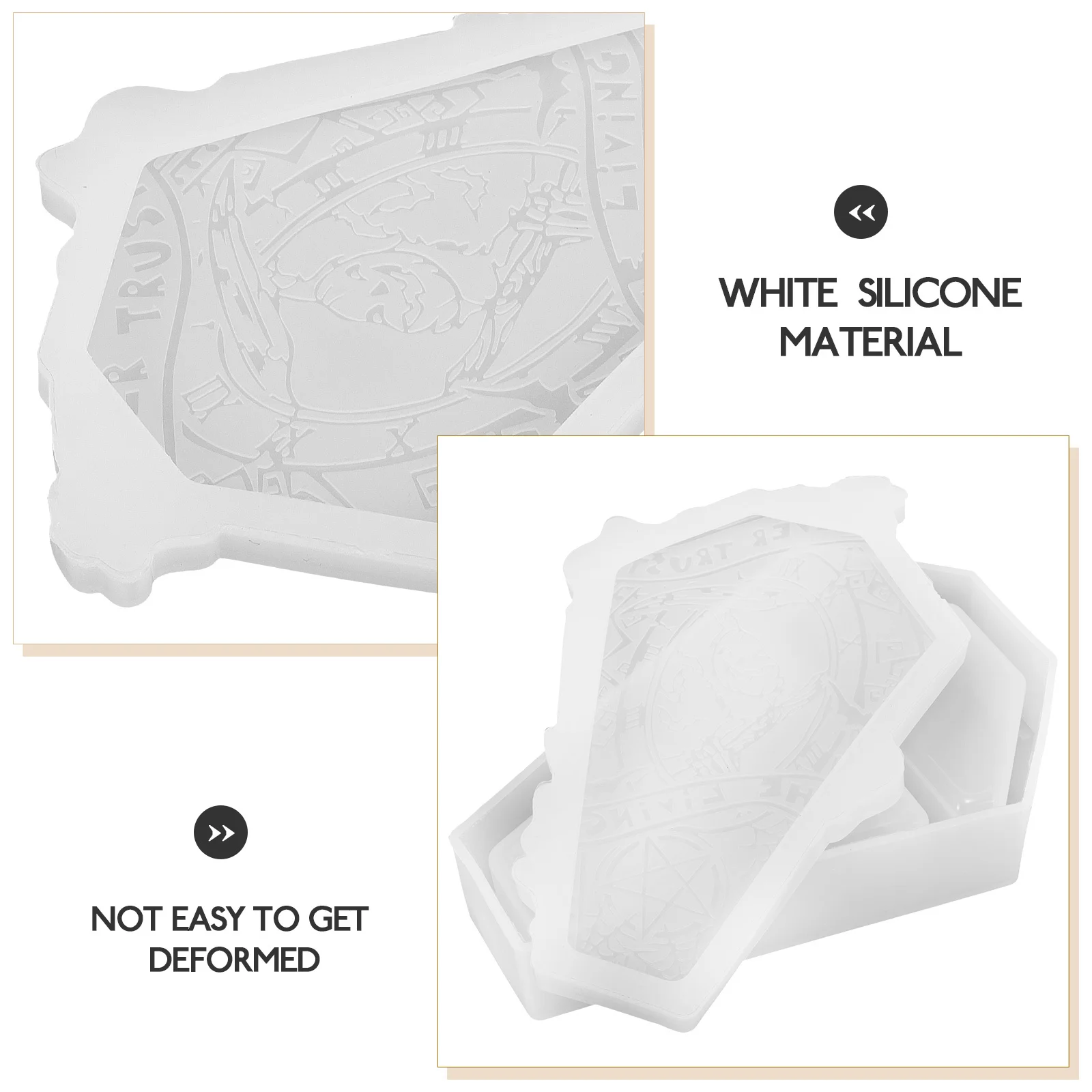 

Coffin Shape Mold Halloween Storage Making Mold Unique Gift Idea for Friends and Family Easy to Clean and Reuse for Various