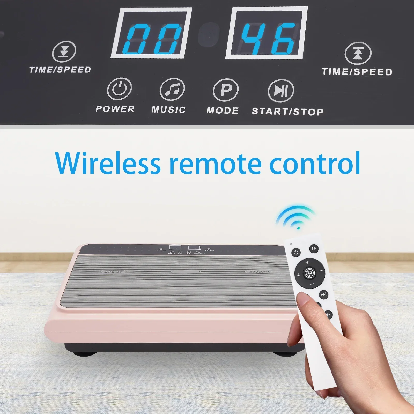 

Тренажер с вибрационной пластиной, вибрационная фитнес-платформа для тренировок с ЖК-дисплеем, вибрационная пластина всего тела для похудения