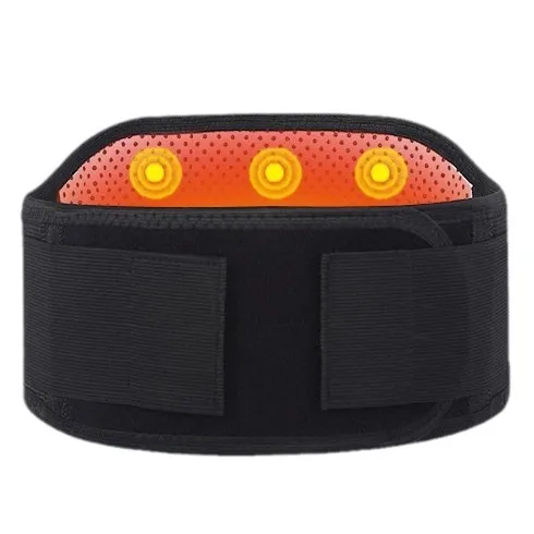 Self-Heating Magnetic Waist Belt with Massage, Adjustable Lower Back Support for Sports & Daily Use, Unisex Design