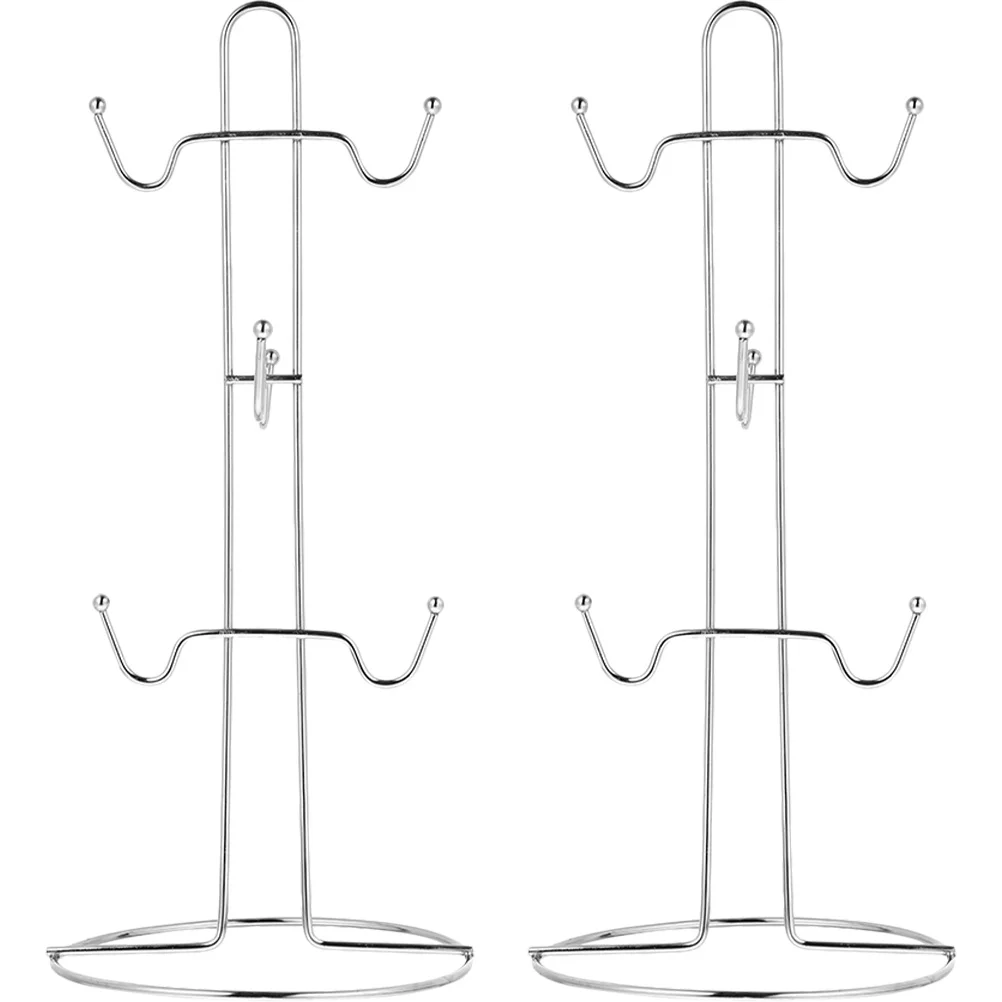 

2 шт., держатель для кружки, органайзер для дерева, подставка, практичная стойка для хранения кофейных чашек, кухонная столешница, экономия места, кружка, дерево