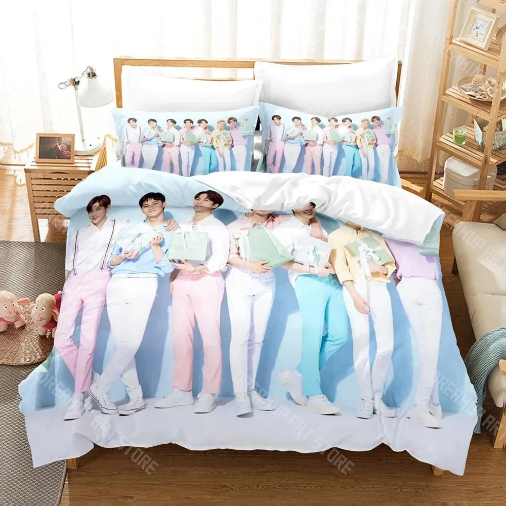 3D Printed GOT7 Kpop Band Bedding Set for Boys Girls Duvet Cover And Pillowcase Twin Queen King Full Single Double Sizes