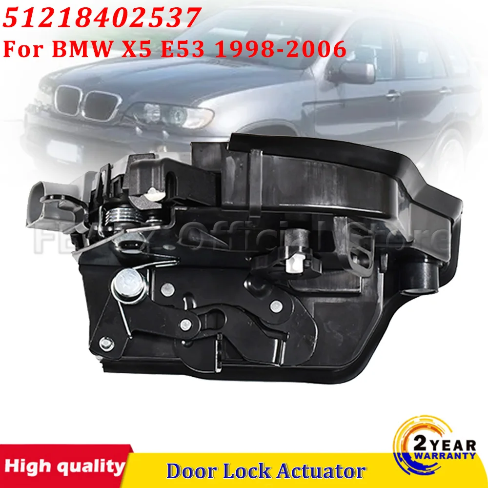 

1 шт. Черный передний левый интегрированный привод замка двери с 7 контактами для BMW E53 X5 1998-2006 51218402537, автомобильные аксессуары