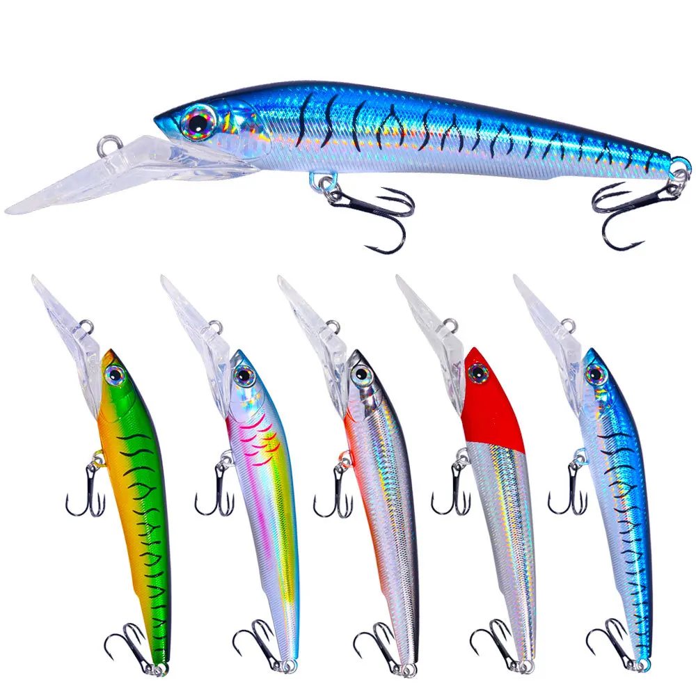 

Hainan Diving Minnow Lure 100G Long Cast Saltwater GT Bass Luminous Soul High Attraction Realistic Fishing Bait
