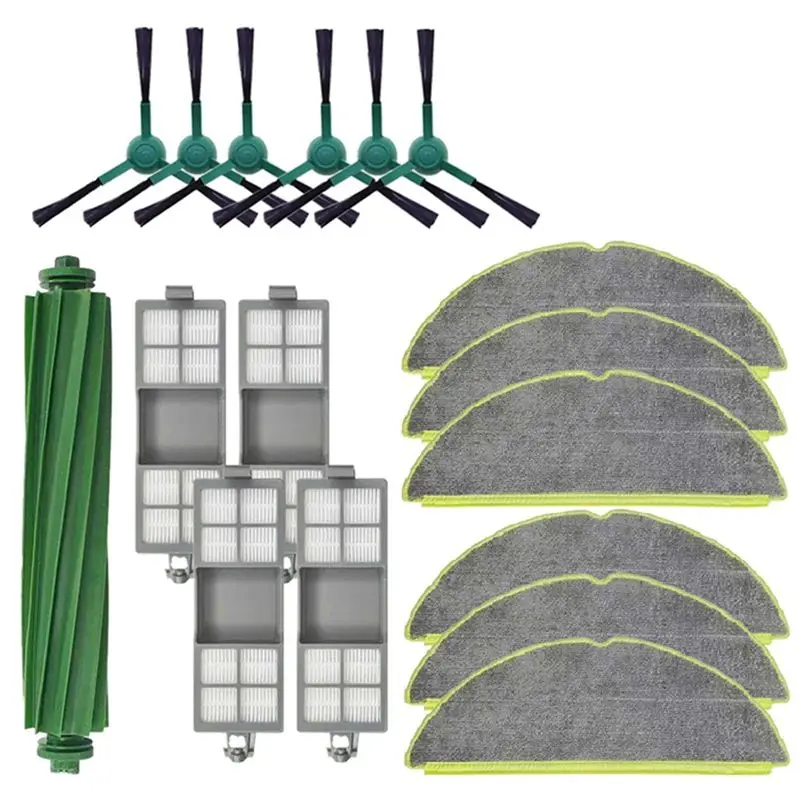 PZHI-For Irobot Roomba 205 Replacement Accessories Main Side Brush HEPA Filter Mop Cloth Dust Compactor Vac/Combo Spare Parts