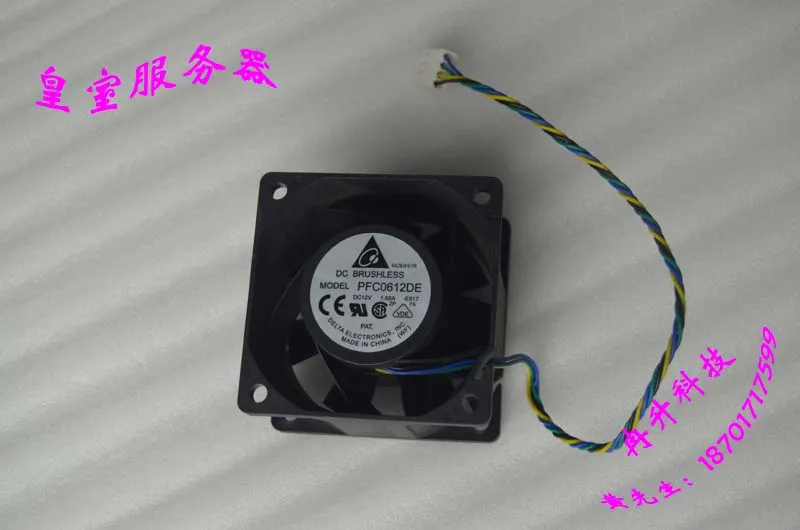 

Delta PFC0612DE -E817 6038 6CM 12V 1.68A 4 линии охлаждающий вентилятор