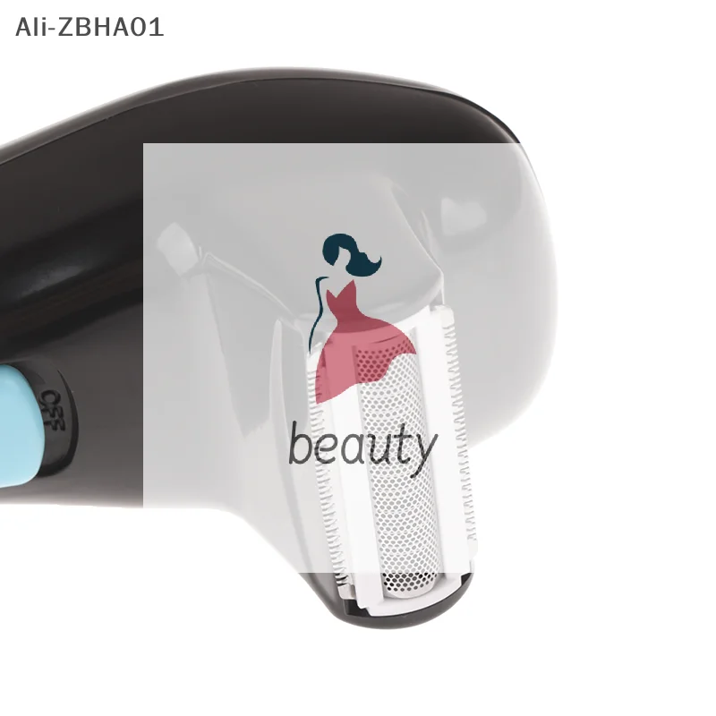 مزيل الشعر اليدوي ذو المقبض الطويل للرجال، بطارية ماكينة حلاقة كهربائية قابلة للطي بزاوية 180 درجة