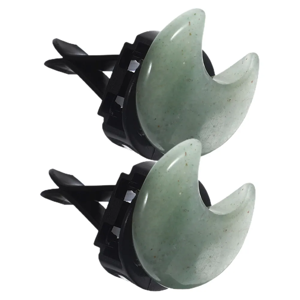 

2Pcs Exquisite Moon Car Vent Clips Aroma Freshener Clips Compatible with Most Vehicles Portable Car Interior Decor Cute Air Vent
