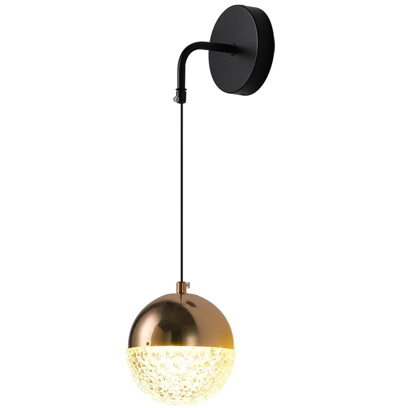 

Nordic bedroom bedside wall lamp, high-end minimalist living room entrance, modern minimalist aisle corridor Zhongshan lamps