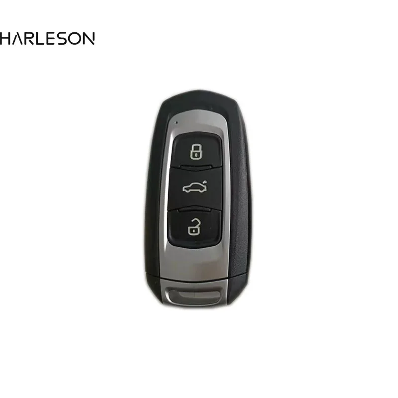 Original Shell Aftermarket PCB Smart Remote Key 3 Button Smart Car Key Fob 434MHZ 46Chip For GEELY EMGRAND GT EC7 Uncut Blade