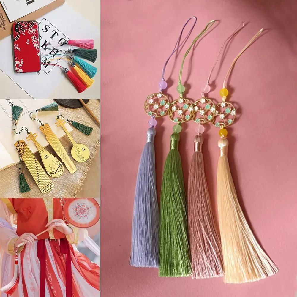 Fashion Lucky Bookmark Tassels DIY Crafts Blessing Tassel Car Keyring Lanyard Phone Pendant Chain Earrings