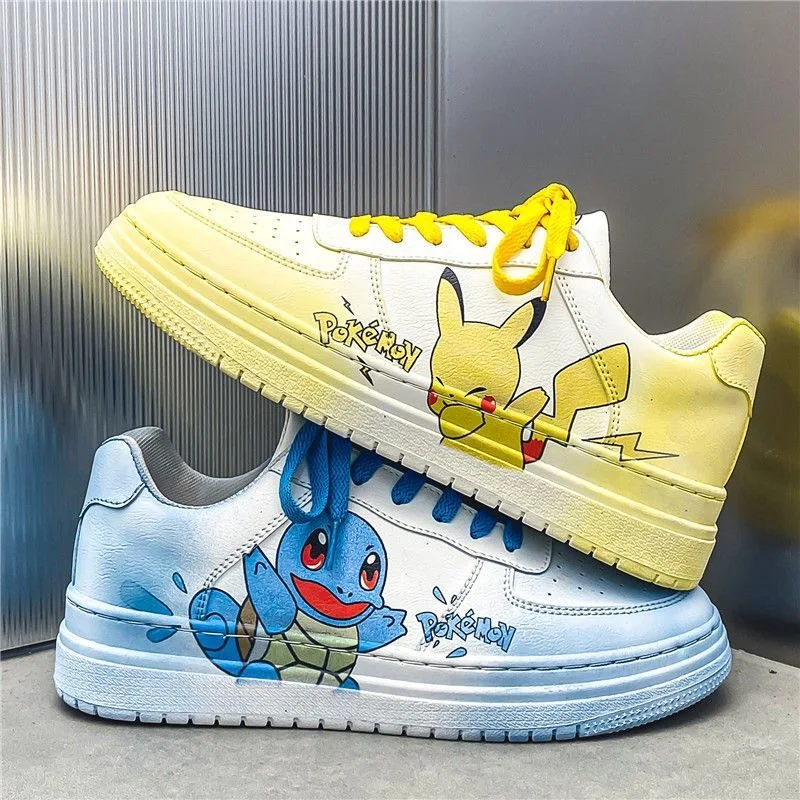 

Men's casual shoes cartoon Tom and Jerry Pikachu white shoes women's sports shoes mandarin duck couple board shoes