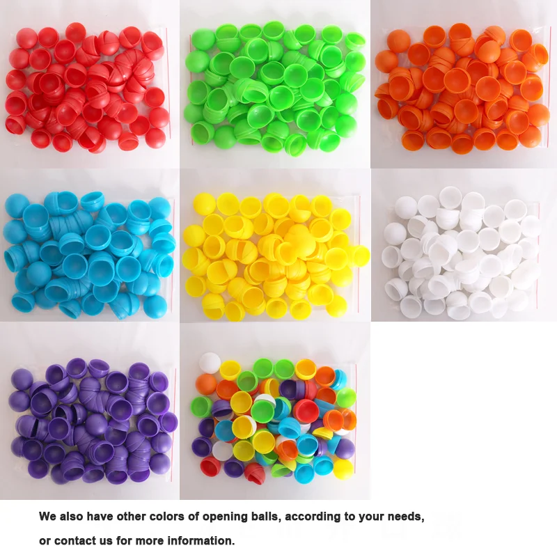 4 سنتيمتر البرتقال البلاستيك اليانصيب كرات السحب رسم الكرة جوفاء قابلة للفتح لعبة كرات مثيرة للاهتمام لعبة كرات الدعائم لحفلة عيد الميلاد