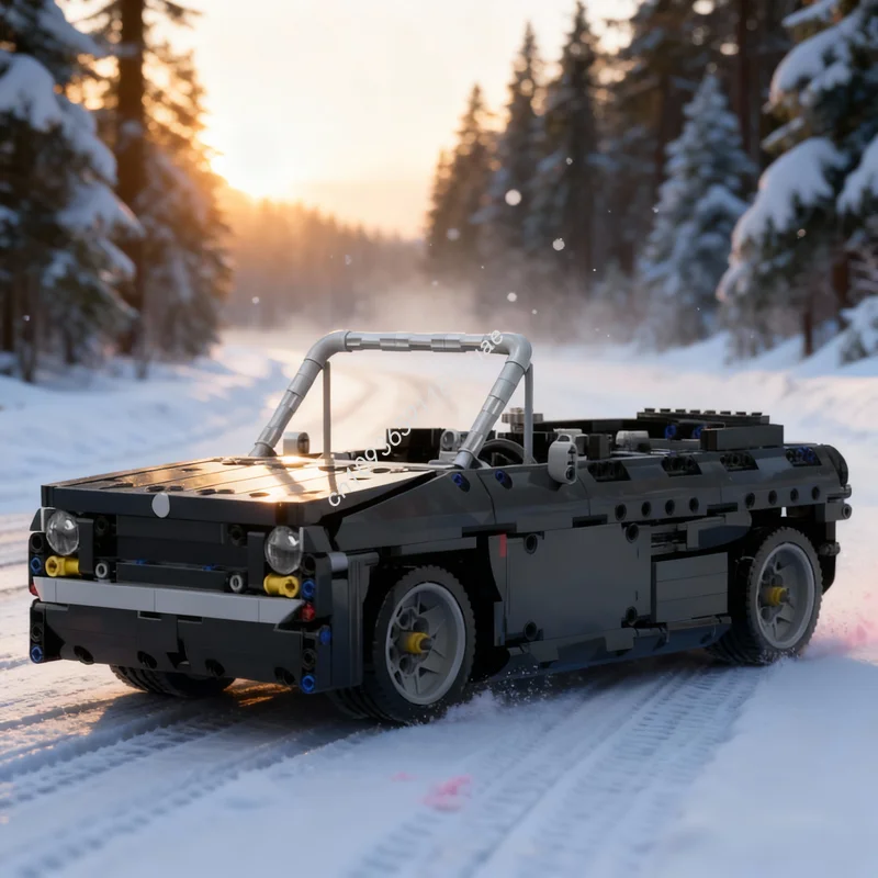 

897 деталей MOC VW Golf GTI Cabriolet: Техническая модель, конструктор, архитектурные блоки, рождественский подарок, креативная идея, развивающий конструктор