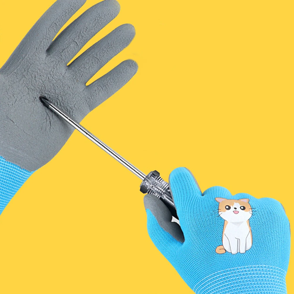 

3 Pairs Children's Labor Protection Gloves Gardening for Work Kids Toddler Cute Weeding