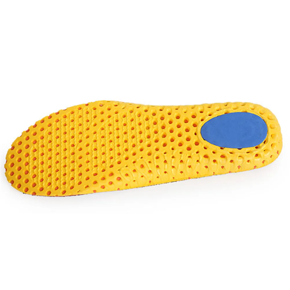 

1Pair Breathable Shock Absorption Sports Insoles Ergonomic Arch Support for Running Jumping Hiking Size 35-36 Yellow Bottom
