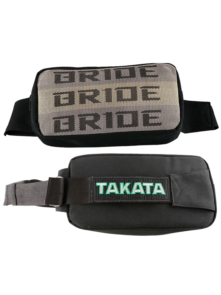 JDM Sle Takata Bride Racing Marsupio a tracolla in tessuto Borsa in tessuto alla moda Borsa per il tempo libero per auto Modin Street Faion