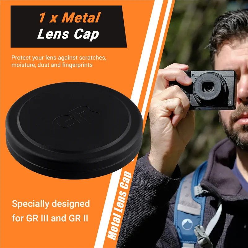 Durable Metal Lens Cap Cover Protector For Ricoh Gr3x GR Iiix GR III GR II GRIII GRII GR3 GR2 Camera Accessories-N34R