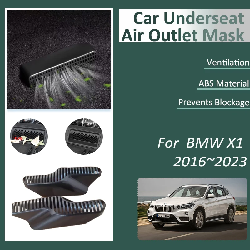 Car Air Condition Vent Covers For BMW X1 F48 X2 F39 2016~2023 Non-Clogging Seat Dust Protect Decoration Interior Car Accessories