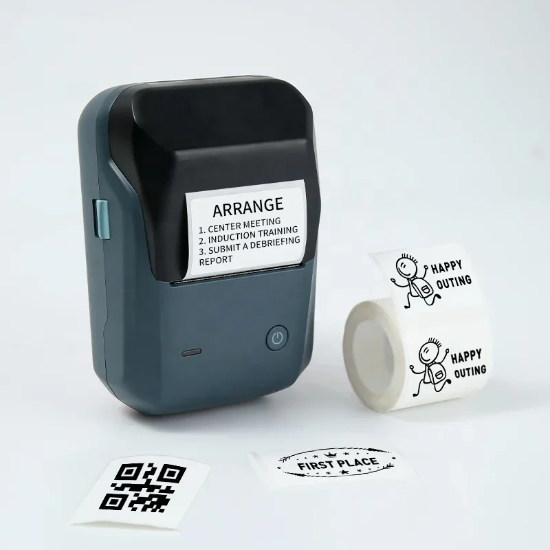 

Портативный мини-фотопринтер B1 20-50 мм, карманный мобильный принтер для изготовления этикеток, беспроводной Bluetooth-термопринтер, многошаблочный цветной стиль