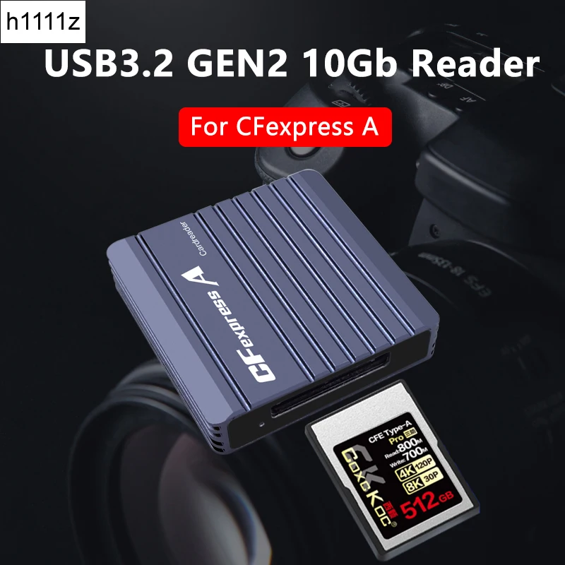 

Кардридер CFexpress типа А, кардридер CF Express, адаптер типа А, USB3.2 GEN2 10G, портативный кардридер CFexpress для Canon, Nikon, SLR