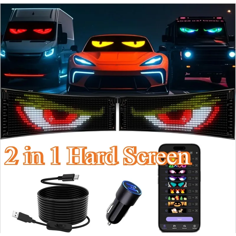 2pcs-devil-eyes-light-for-windshield-dual-screen-5v-usb-digital-lighting-display-led-lights-for-cars-animated-windshield