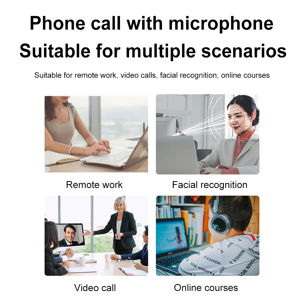Accesso di identificazione Web Camera 1MP 720P/2MP 1080P per Windows Hello Computer Web Camera Microfono incorporato per computer portatile