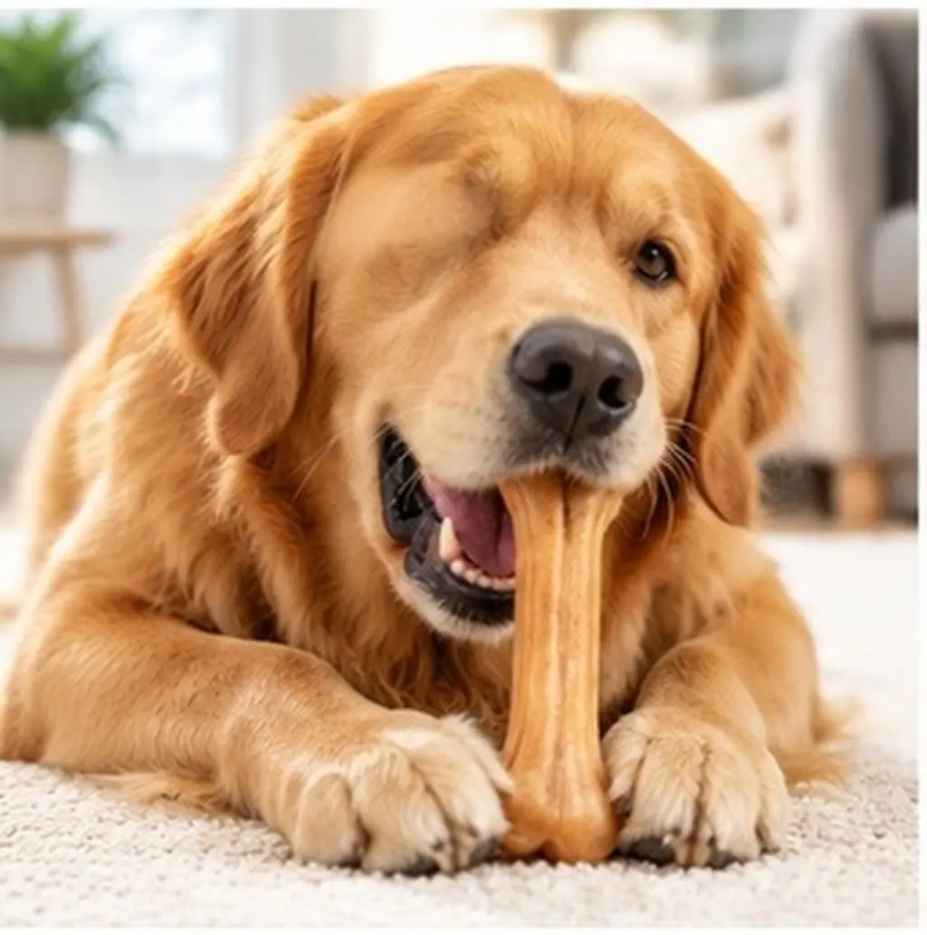 4Pcs Premium Dog Chew Bone for Teeth Cleaning Grinding Play Reduce Boredom Destructive Chewing Behavior Pet Bite Grinding Stick