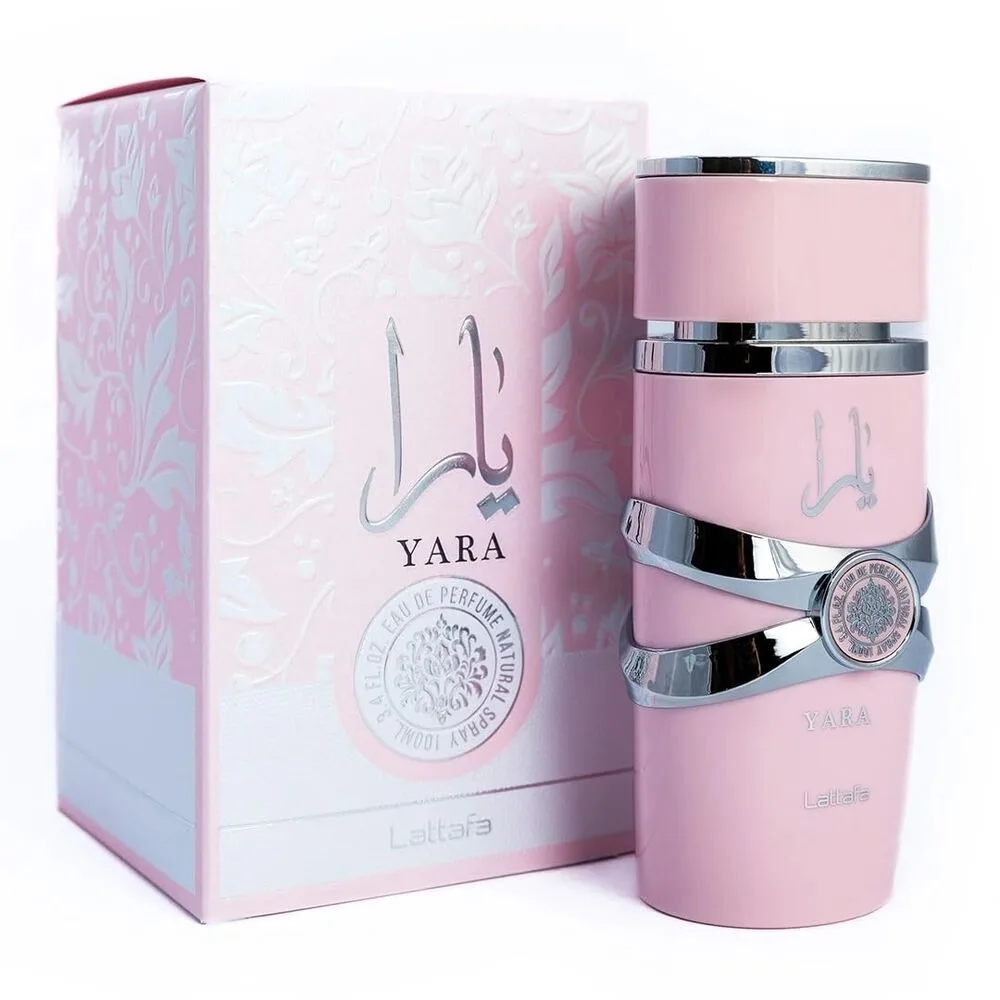 

Lattafa Yara Pink Edition For Women Eau de Perfume Spray, 3.40 Ounce / 100 ml Long-Lasting Floral Scent Best Valentine's Day Gif