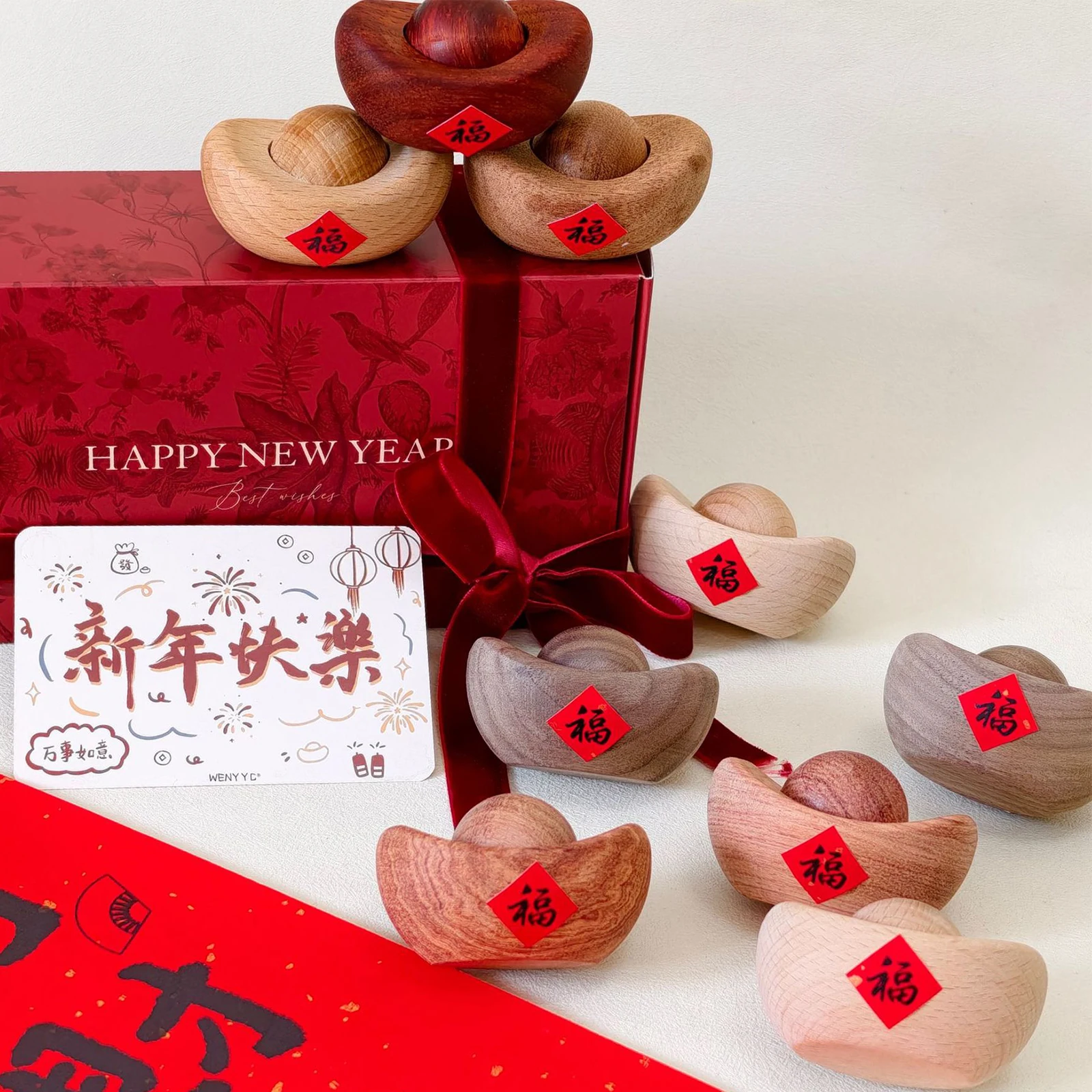 1Pc Black Walnut Ingot Aromatherapy Diffuser, Essential Oil Fragrance Expander Home Desktop Ornament Chinese New Year Decor